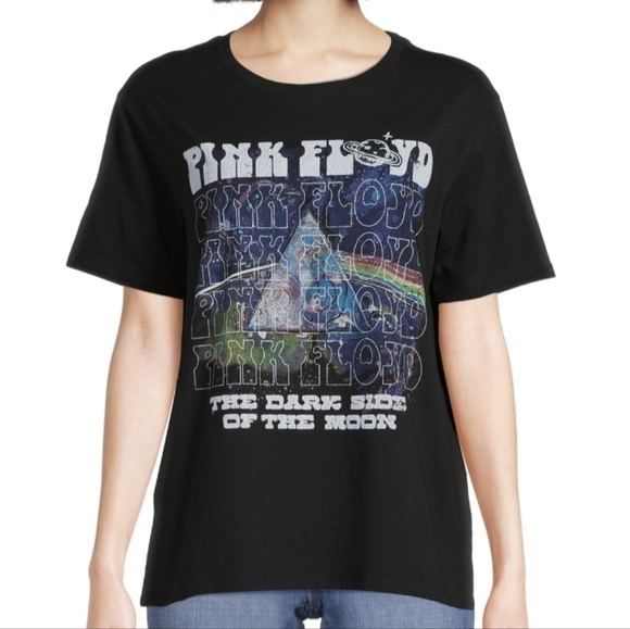 Pink Floyd Dark Side of the Moon 1973 Tee in Soot Black Size Large NWT - Picture 2 of 7